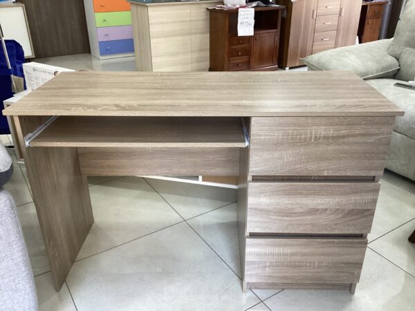 SCRIVANIA OLMO NATURALE CON TRE CASSETTI