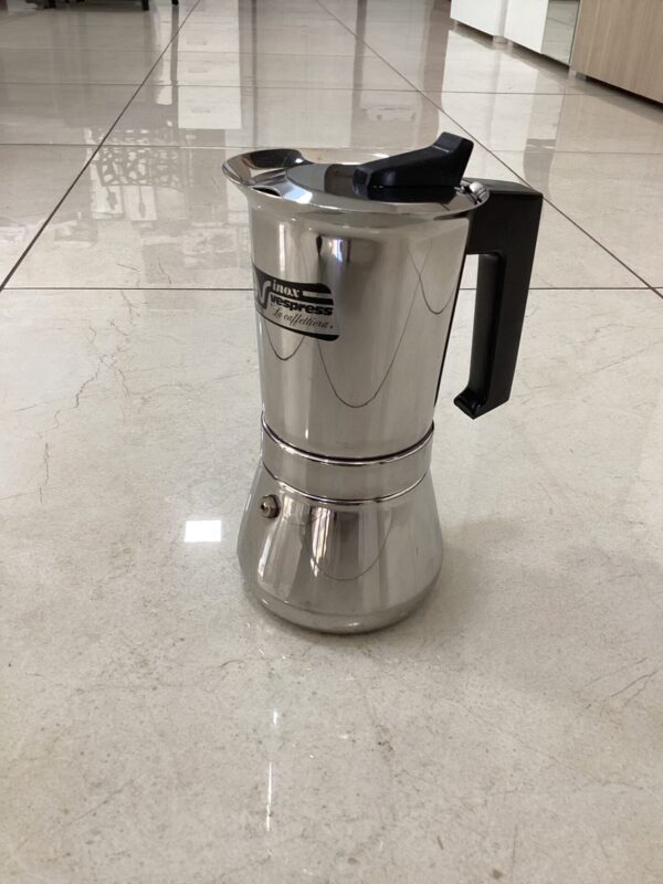 CAFFETTIERA 6 TAZZE IN ACCIAIO INOX 18/10 VEV - immagine 3