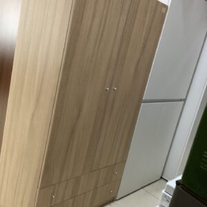 ARMADIO 2 ANTE E 2 CASSETTI ROVERE NATURALE