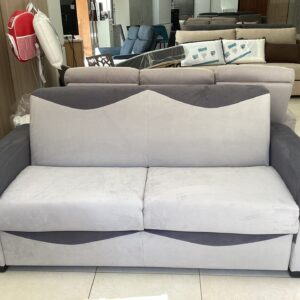 DIVANO 3 POSTI LETTO RIBALTONE MODELLO SMART APULIASOFA' GHIACCIO/GRIGIO
