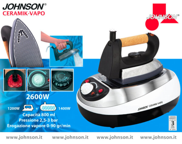 FERRO DA STIRO JOHNSON CERAMIK-VAPO - immagine 2