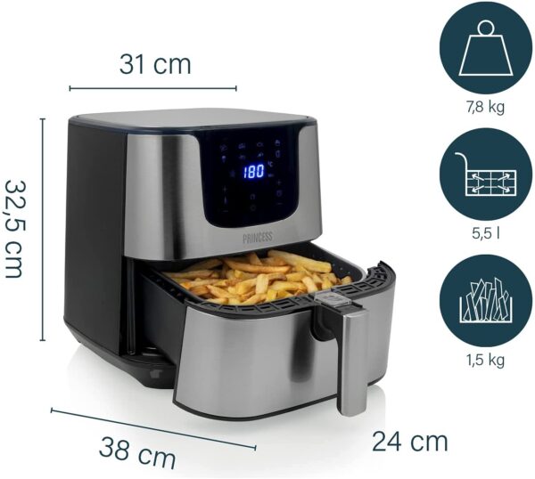 FRIGGITRICE AD ARIA PRINCESS 5.5L - immagine 3