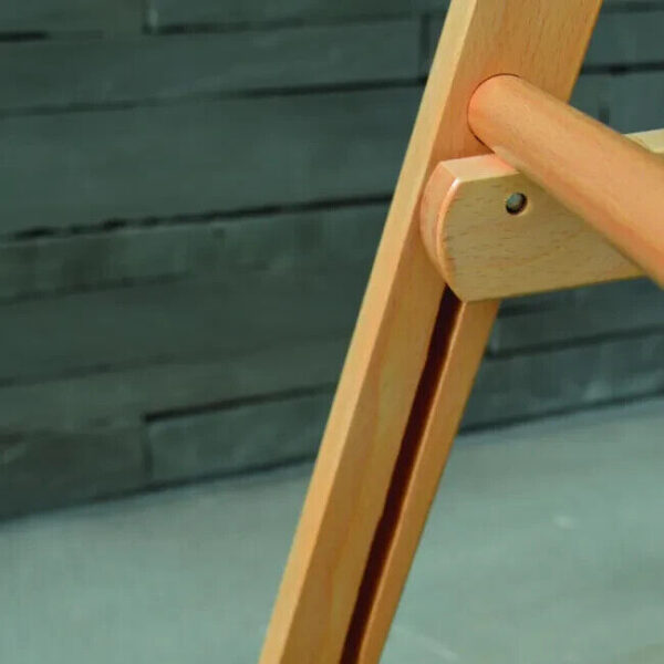 SEDIA PIEGHEVOLE DELTA TRADE 100% LEGNO NATURALE SPALLIERA ANATOMICA  - immagine 2