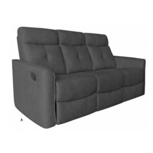 DIVANO ENEA 3 POSTI RELAX MANUALE COLORE GRIGIO