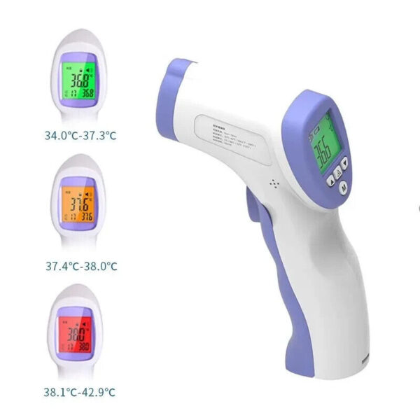 TERMOMETRO ELETTRONICO  LASER INFRAROSSI TRICOLOR DT-8826 - immagine 4