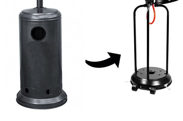 STUFA A GAS FUNGO ESTERNO INOX JORDAN - immagine 5