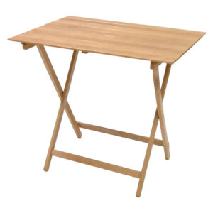 TAVOLO LEGNO PIEGHEVOLE DA GIARDINO PRINCE cm 60 x 80 H 72 cm - col.naturale