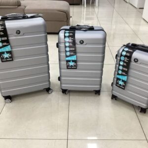 ENRICO COVERI SET 3 TROLLEY PANAMA GRIGIO