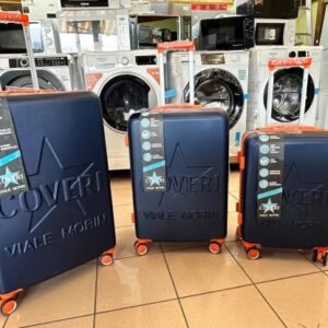ENRICO COVERI SET 3 TROLLEY BLU E ARANCIONE