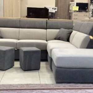 Divano Letto Angolare Con Pouf Contenitore Modello Loris