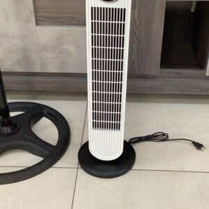 Rinfrescatore d'Aria a Torre COVERI – Comfort Oscillante e Design Salvaspazio 60W Bianco