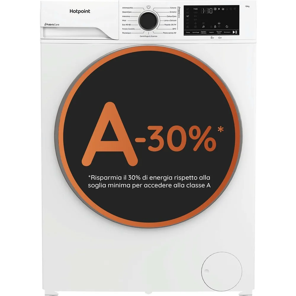 Hotpoint Ariston Délica (Mod. HB 103 CARE IT) – Lavatrice Maxicapacità 10 Kg, Classe A, 1400 Giri