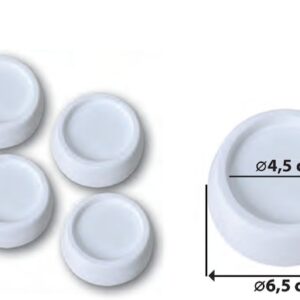 Bravo (Cod. 93003006) – Set 4 Piedini Anti-vibrazione e Antirumore per Lavatrice e Asciugatrice