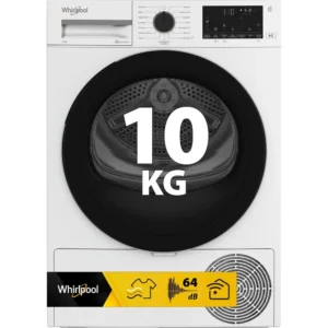 Whirlpool (Mod. C WD 103M WBS IT) – Asciugatrice a Pompa di Calore 10 Kg, Tecnologia 6° SENSO