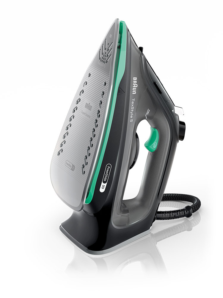 Braun TexStyle 5 (Mod. SI5277GR) – Ferro da Stiro a Vapore 2700W, Piastra FreeGlide 3D, Colpo Vapore 220g/min, Auto-Spegnimento, Nero/Verde - immagine 6