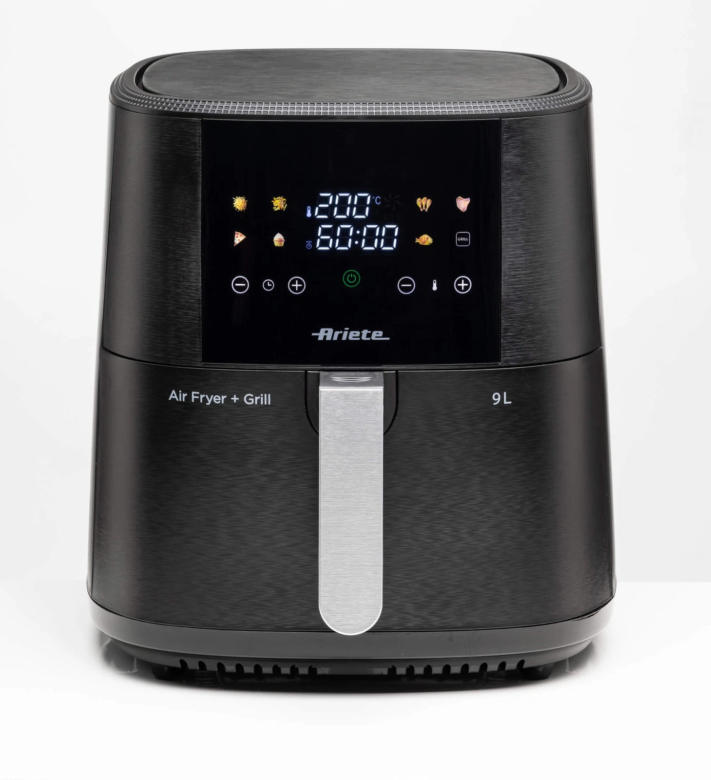 Ariete Airy Fryer 9L (Mod. 4630) – Friggitrice ad Aria XXL 1500W, Manico Acciaio