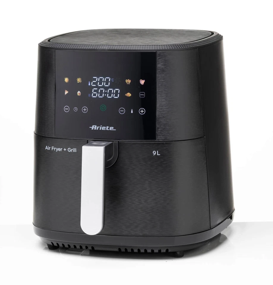 Ariete Airy Fryer 9L (Mod. 4630) – Friggitrice ad Aria XXL 1500W, Manico Acciaio - immagine 6
